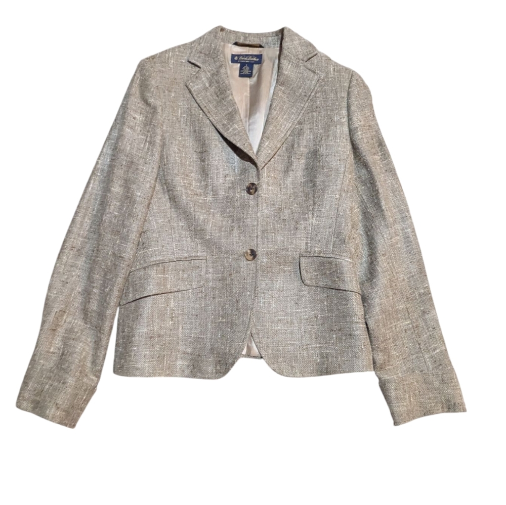Brooks Brothers Light Gray Textured Blazer
